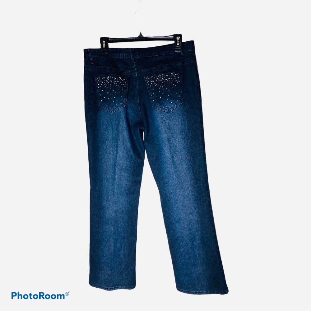 Diane Gilman Jeans Blue w/Bling Size‎ 8P